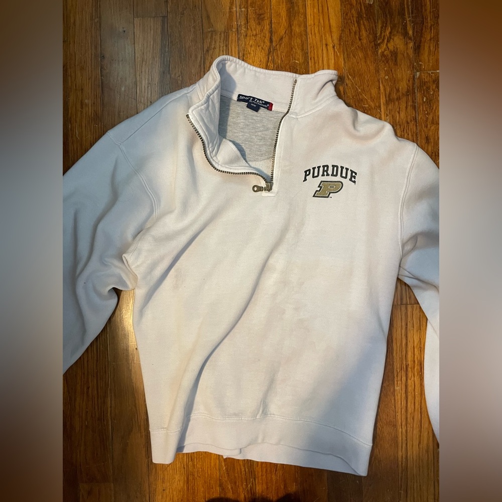 Purdue Half Zip Sweatshirt, could be unisex!!! Size small, perfect condition!